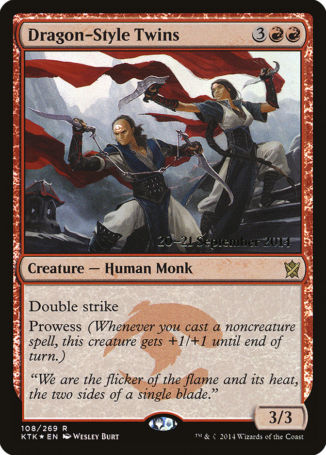 Dragon-Style Twins [Khans of Tarkir Prerelease Promos] | Shuffle n Cut Hobbies & Games