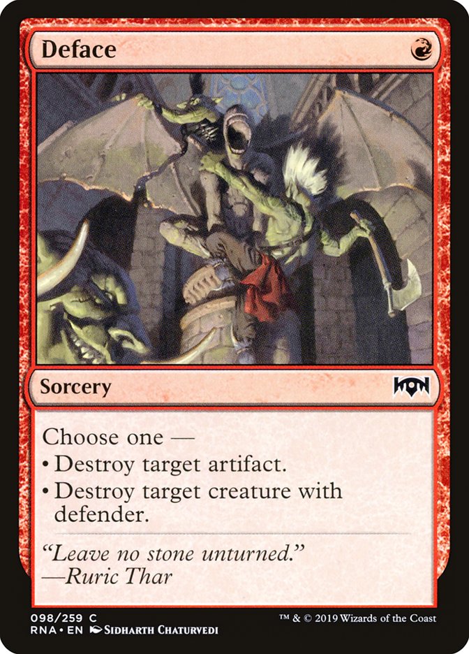Deface [Ravnica Allegiance] | Shuffle n Cut Hobbies & Games