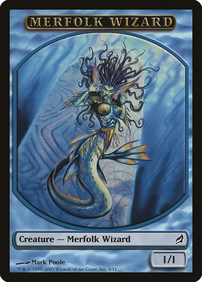 Merfolk Wizard Token [Lorwyn Tokens] | Shuffle n Cut Hobbies & Games