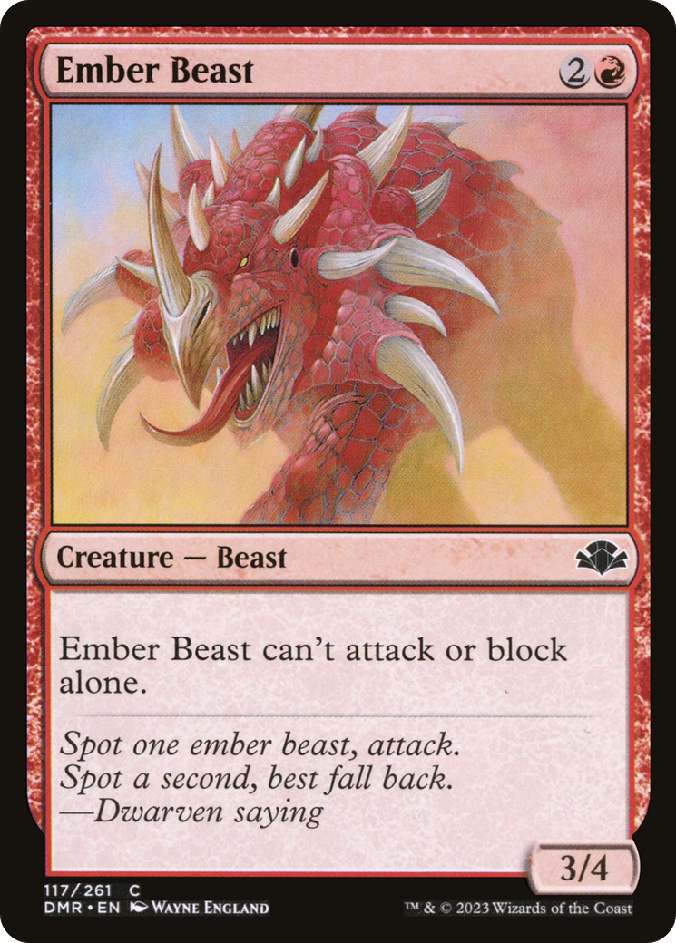 Ember Beast [Dominaria Remastered] | Shuffle n Cut Hobbies & Games