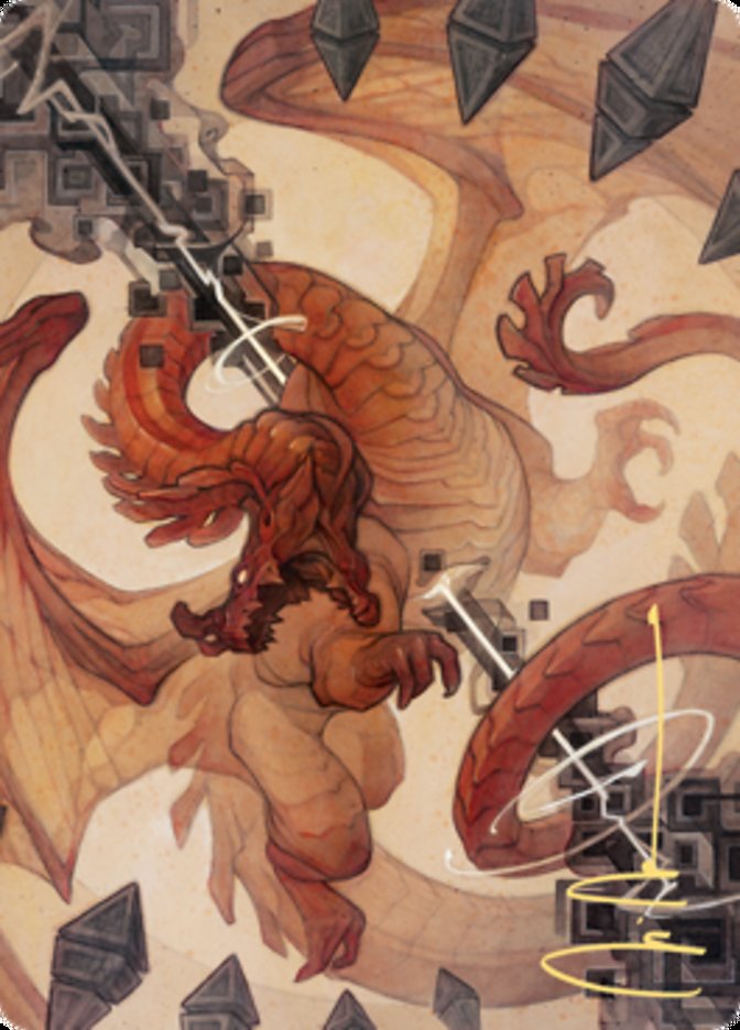 Soul Shatter Art Card (Gold-Stamped Signature) [Zendikar Rising Art Series] | Shuffle n Cut Hobbies & Games