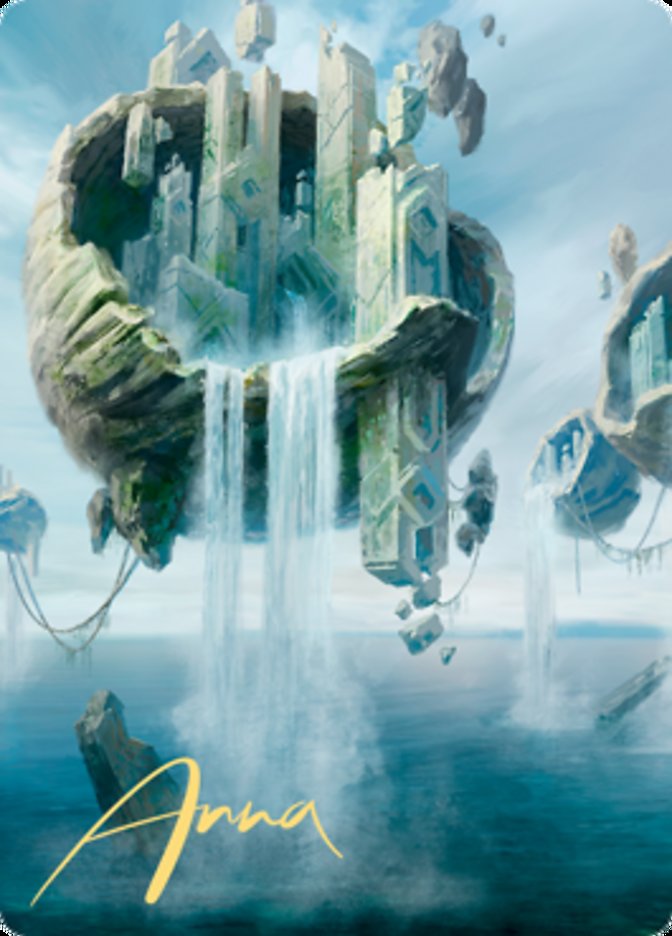 Island 2 Art Card (Gold-Stamped Signature) [Zendikar Rising Art Series] | Shuffle n Cut Hobbies & Games