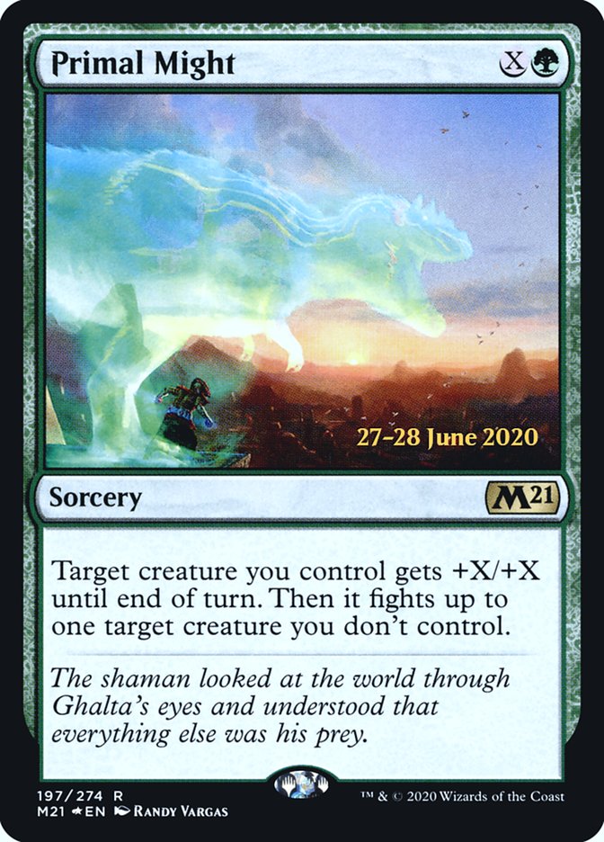 Primal Might [Core Set 2021 Prerelease Promos] | Shuffle n Cut Hobbies & Games