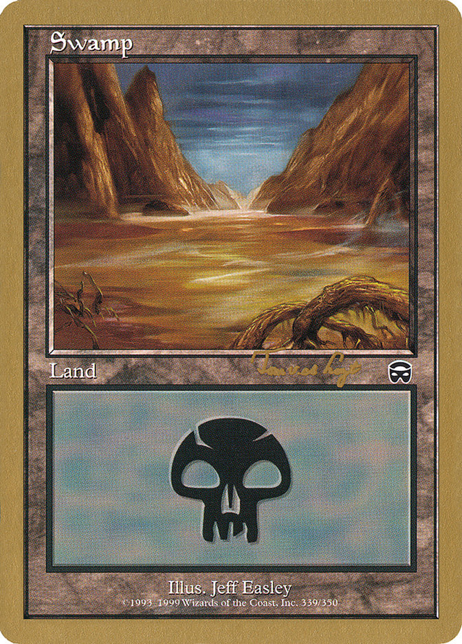 Swamp (tvdl339a) (Tom van de Logt) [World Championship Decks 2001] | Shuffle n Cut Hobbies & Games