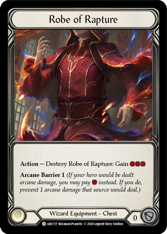 Robe of Rapture [ARC117] Unlimited Edition Rainbow Foil | Shuffle n Cut Hobbies & Games