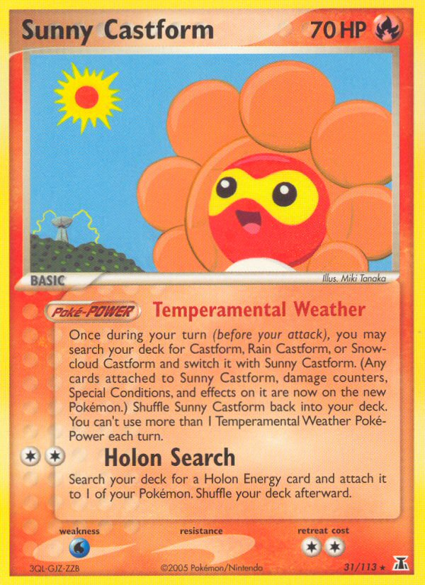 Sunny Castform (31/113) [EX: Delta Species] | Shuffle n Cut Hobbies & Games
