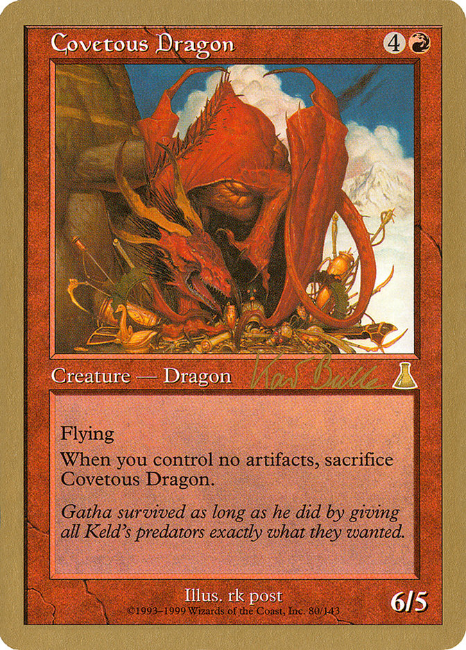 Covetous Dragon (Kai Budde) [World Championship Decks 1999] | Shuffle n Cut Hobbies & Games