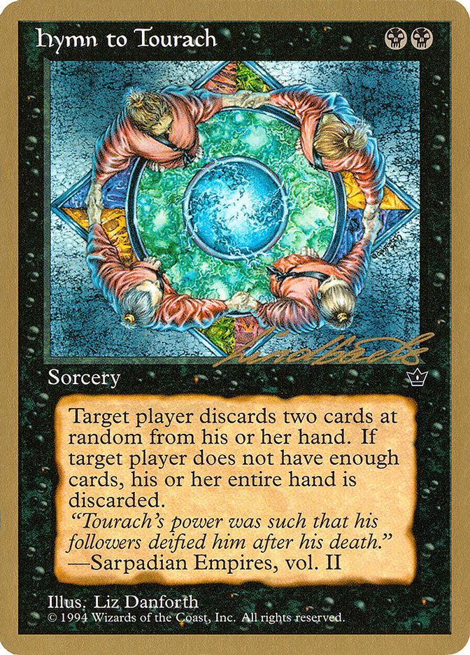 Hymn to Tourach (Circle) (Leon Lindback) [Pro Tour Collector Set] | Shuffle n Cut Hobbies & Games