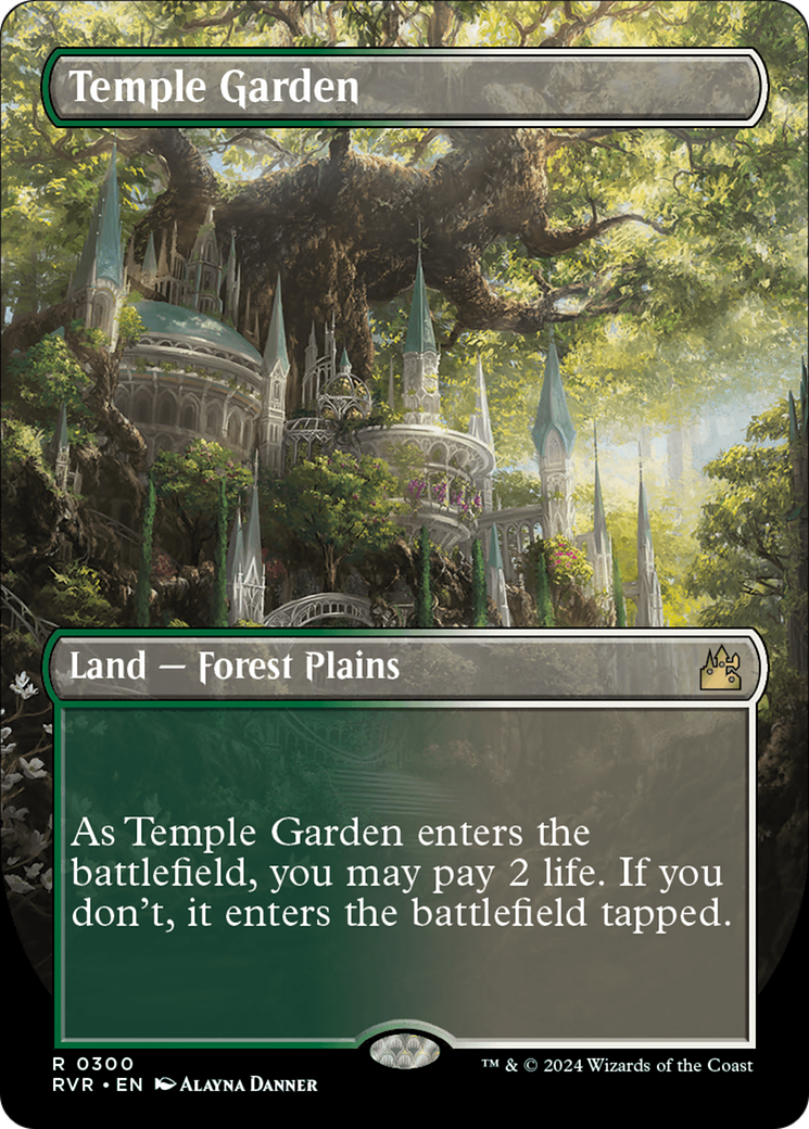 Temple Garden (Borderless) [Ravnica Remastered] | Shuffle n Cut Hobbies & Games