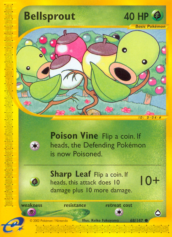 Bellsprout (68/147) [Aquapolis] | Shuffle n Cut Hobbies & Games