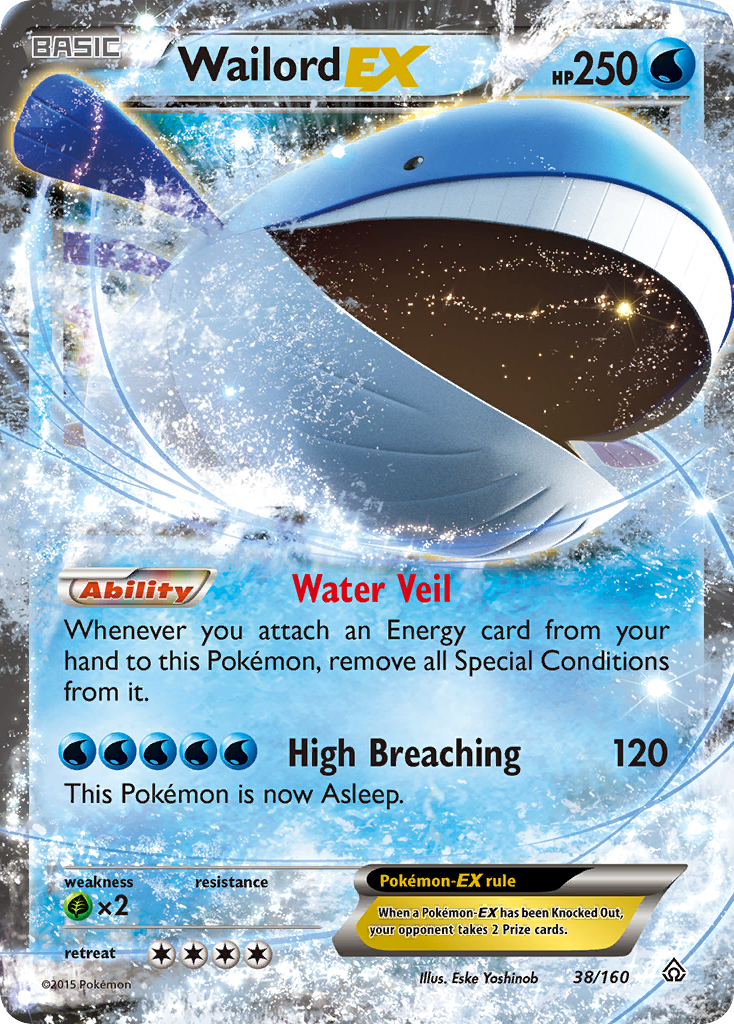 Wailord EX (38/160) [XY: Primal Clash] | Shuffle n Cut Hobbies & Games