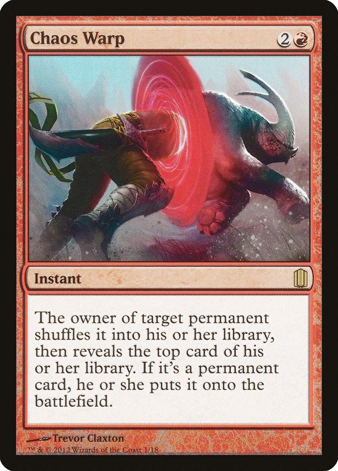 Chaos Warp [Commander's Arsenal] | Shuffle n Cut Hobbies & Games