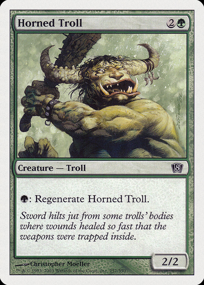 Horned Troll [Eighth Edition] | Shuffle n Cut Hobbies & Games