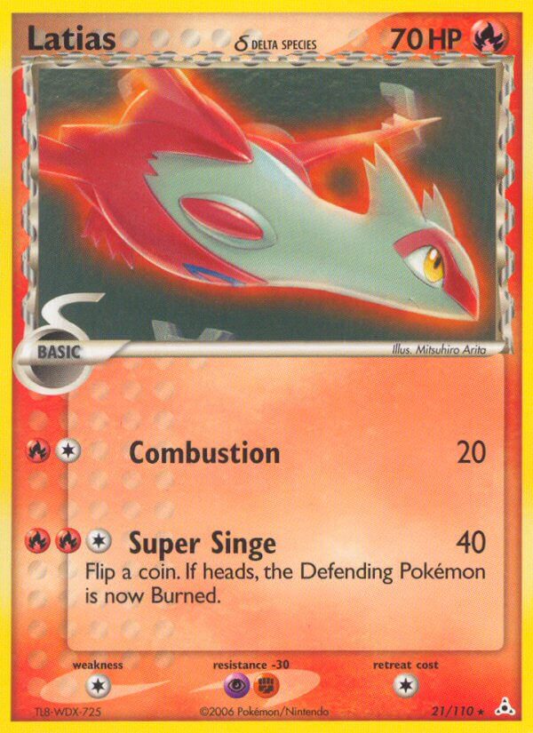 Latias (21/110) (Theme Deck Exclusive) [EX: Holon Phantoms] | Shuffle n Cut Hobbies & Games