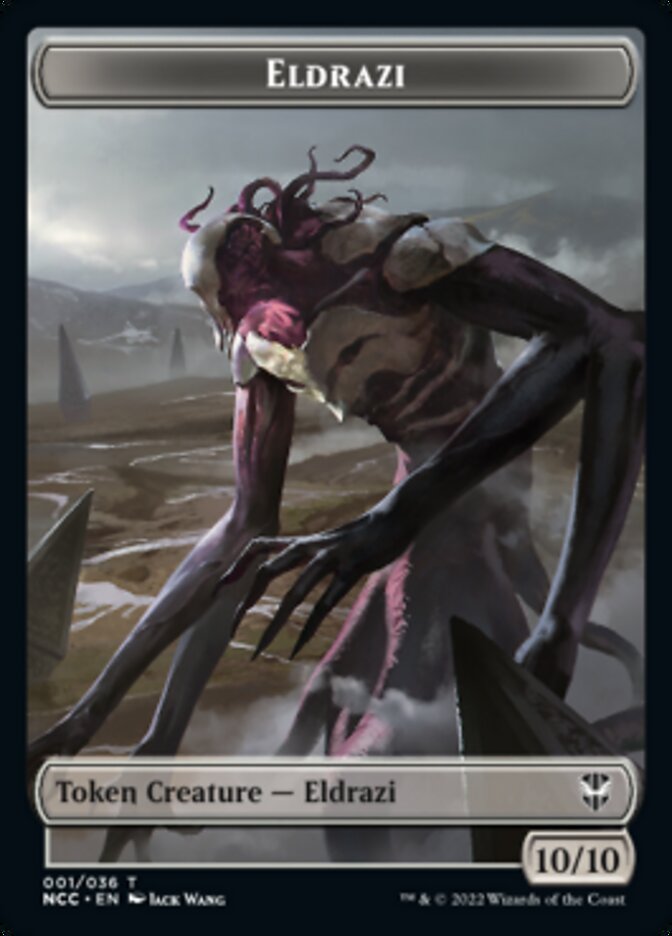 Eldrazi // Human Soldier Double-Sided Token [Streets of New Capenna Commander Tokens] | Shuffle n Cut Hobbies & Games