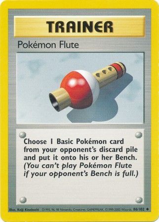Pokemon Flute (86/102) [Base Set Unlimited] | Shuffle n Cut Hobbies & Games