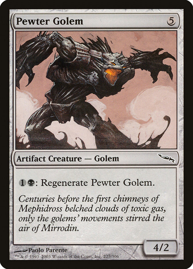 Pewter Golem [Mirrodin] | Shuffle n Cut Hobbies & Games