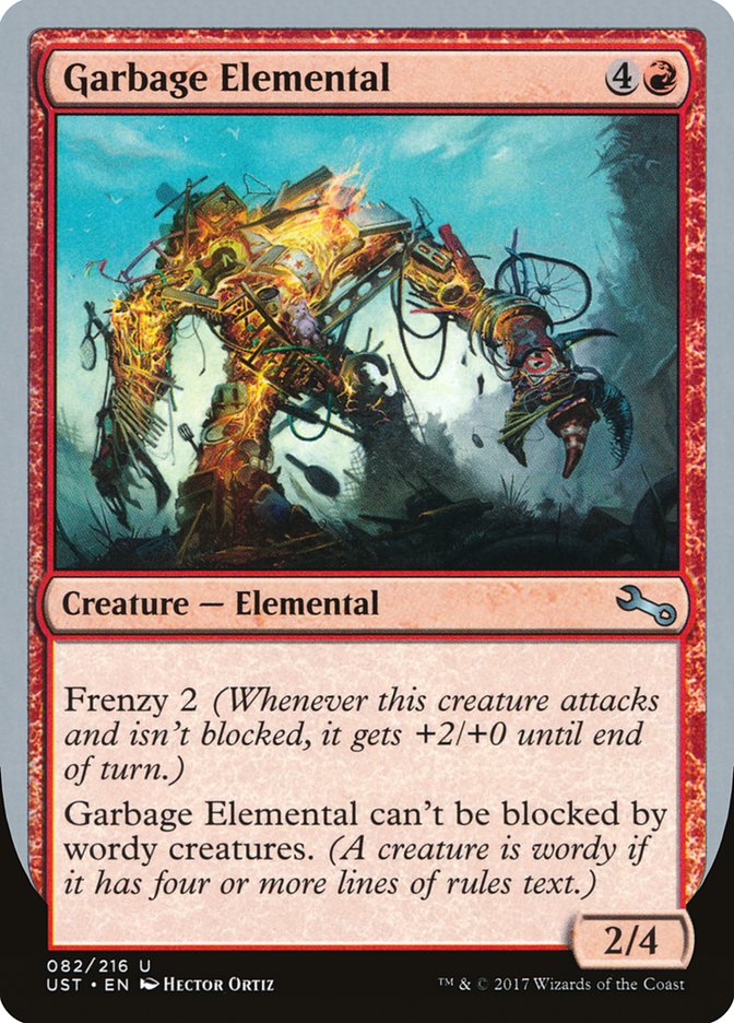Garbage Elemental (2/4 Creature) [Unstable] | Shuffle n Cut Hobbies & Games