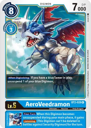 BT2-028: AeroVeedramon | Shuffle n Cut Hobbies & Games