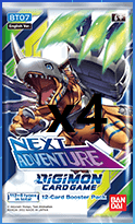Digimon Card Game Series Next Generations BT07 Booster x 4 | Shuffle n Cut Hobbies & Games