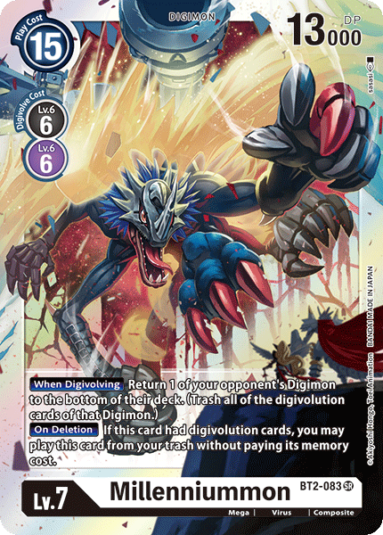 BT2-083: Millenniummon | Shuffle n Cut Hobbies & Games