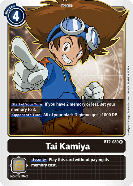 BT2-089: Tai Kamiya | Shuffle n Cut Hobbies & Games