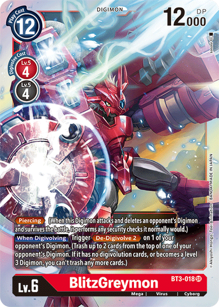 BT3-018: BlitzGreymon | Shuffle n Cut Hobbies & Games