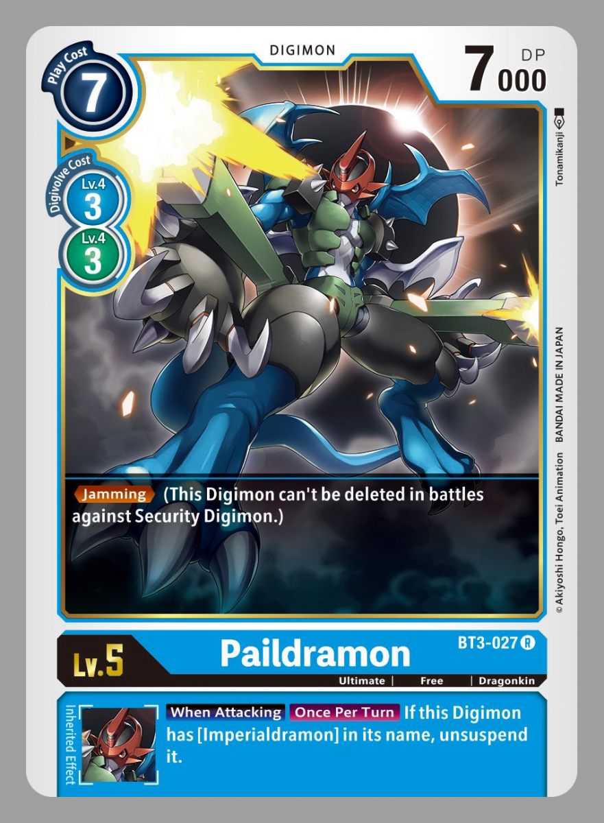 BT3-027: Paildramon | Shuffle n Cut Hobbies & Games