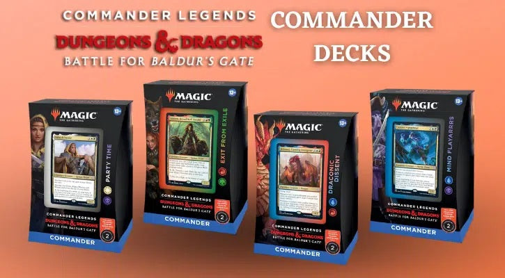 Battle for Baldur's Gate COMMANDER DECKS - SET OF FOUR Shuffle n Cut Hobbies & Games Battle for Baldur's Gate COMMANDER DECKS - SET OF FOUR Shuffle n Cut Hobbies & Games