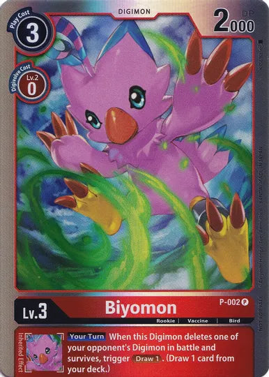 P-002: Biyomon (Promotion Pack Ver 0.0 Special Edition) | Shuffle n Cut Hobbies & Games