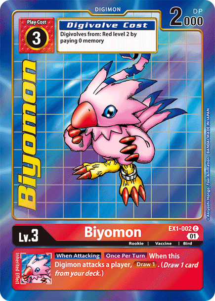 EX1-002: Biyomon (Alternative Art) | Shuffle n Cut Hobbies & Games