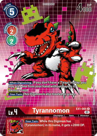 EX01: Tyrannomon (Alternative Art) | Shuffle n Cut Hobbies & Games