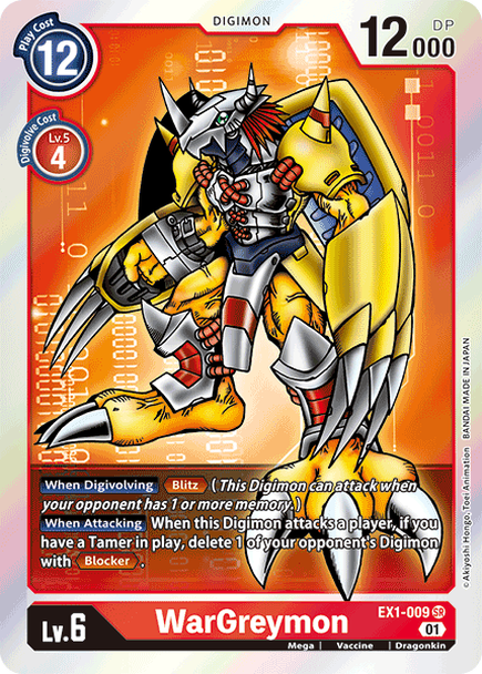 EX01: WarGreymon | Shuffle n Cut Hobbies & Games