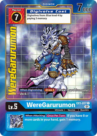 EX01: WereGarurumon (Alternative Art) | Shuffle n Cut Hobbies & Games