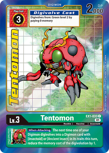 EX01: Tentomon (Alternative Art) | Shuffle n Cut Hobbies & Games