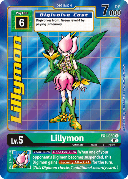 EX01: Lillymon (Alternative Art) | Shuffle n Cut Hobbies & Games