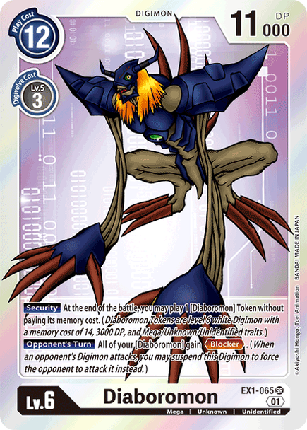EX01: Diaboromon | Shuffle n Cut Hobbies & Games