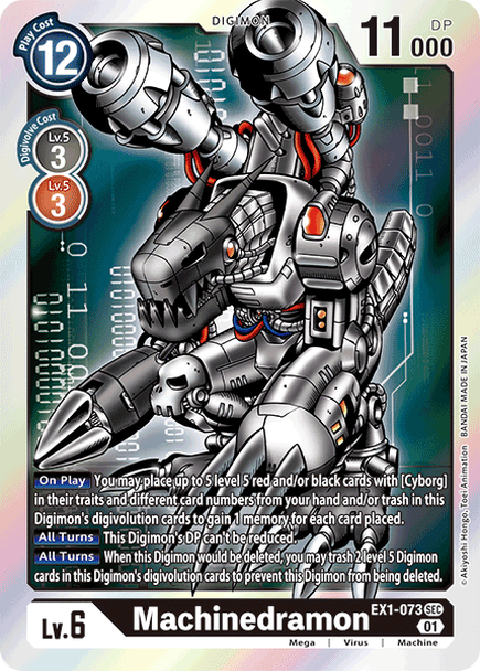 EX01: Machinedramon | Shuffle n Cut Hobbies & Games