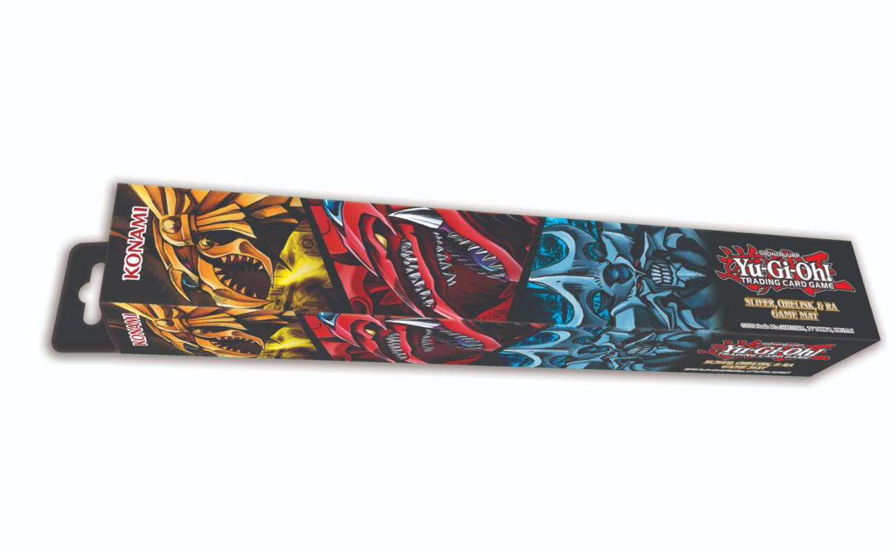 Konami playmat: Egyptian Gods (Slifer, Obelisk, Ra) | Shuffle n Cut Hobbies & Games