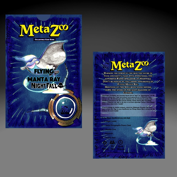 Metazoo: Nightfall 1st Edition Tribal Theme Deck: Flying Manta Ray | Shuffle n Cut Hobbies & Games