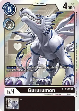 BT3-065: Gururumon (Alternative Art - Box Topper) | Shuffle n Cut Hobbies & Games
