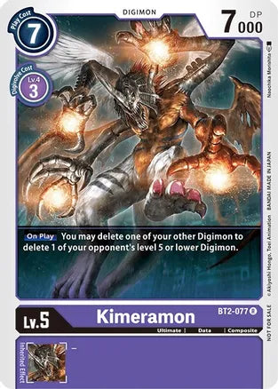 BT2-077: Kimeramon (Alternative Art - Battle of Omni Pre-Release) | Shuffle n Cut Hobbies & Games
