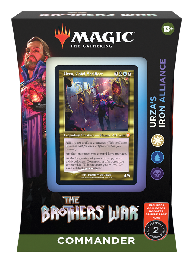 MAGIC THE BROTHERS' WAR COMMANDER DECK- URZA'S IRON ALLIANCE | Shuffle n Cut Hobbies & Games