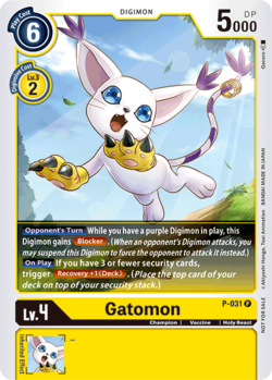 BT04: Gatomon - P-031 (Great Legend Power Up Pack) | Shuffle n Cut Hobbies & Games