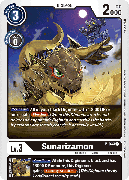 BT04: Sunarizamon - P-033 (Great Legend Power Up Pack) (Holo Foil） | Shuffle n Cut Hobbies & Games
