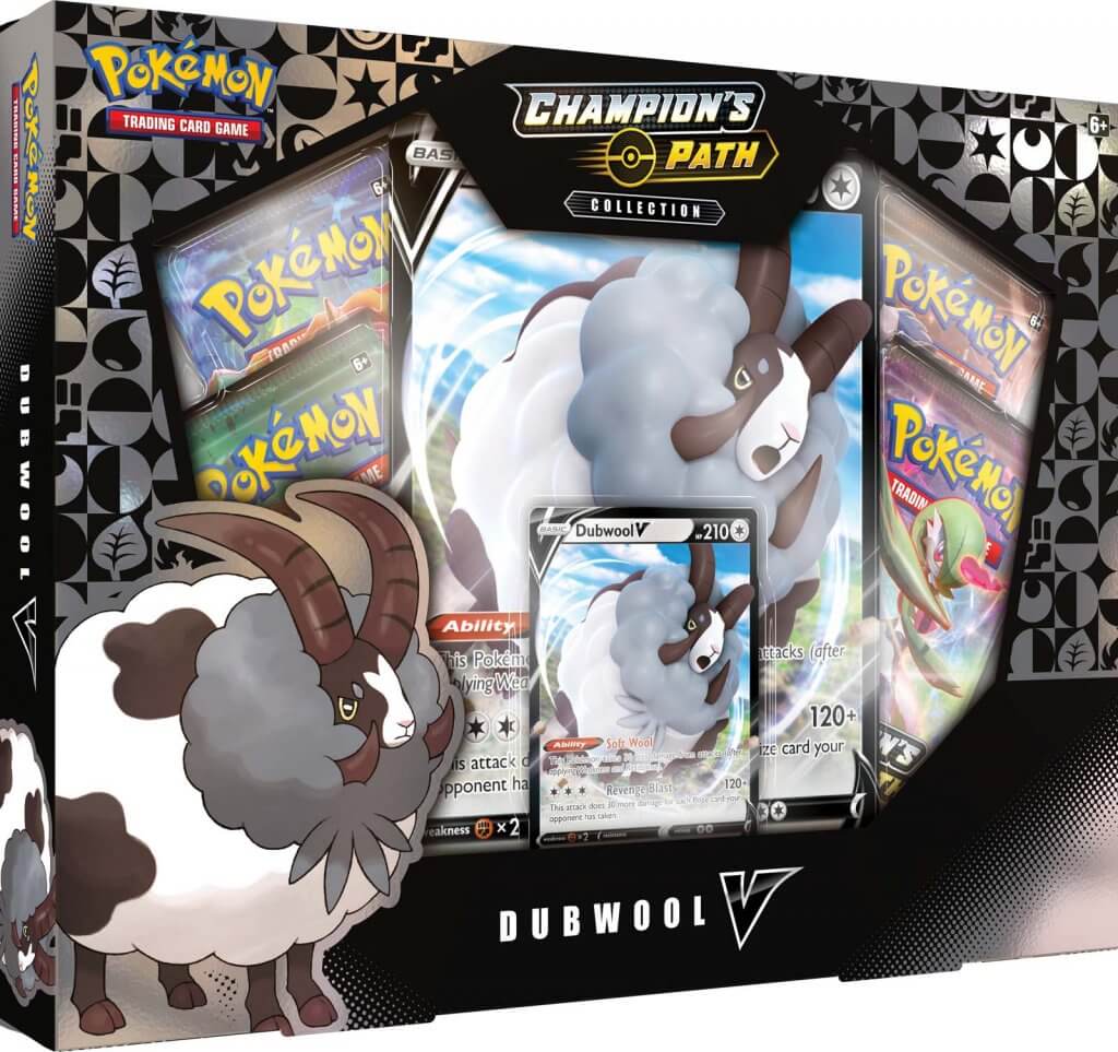 POKEMON TCG - V Box: Champion's Path Collection Dubwool | Shuffle n Cut Hobbies & Games
