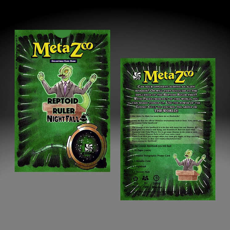 Metazoo: Nightfall 1st Edition Tribal Theme Deck: Reptoid Ruler | Shuffle n Cut Hobbies & Games