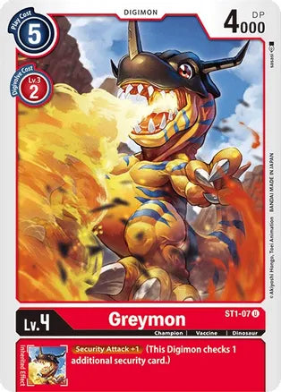 ST1-07: Greymon | Shuffle n Cut Hobbies & Games