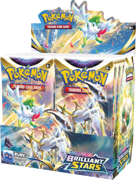 Pokemon TCG - Booster Box: Sword & Shield Brilliant Stars | Shuffle n Cut Hobbies & Games