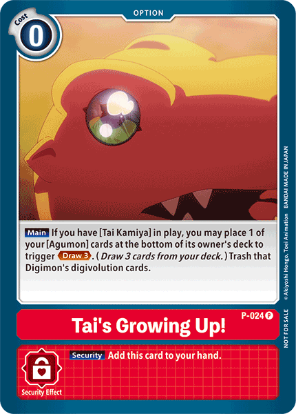 P-024: Tai's Growing Up! (Special Release Memorial Pack) | Shuffle n Cut Hobbies & Games